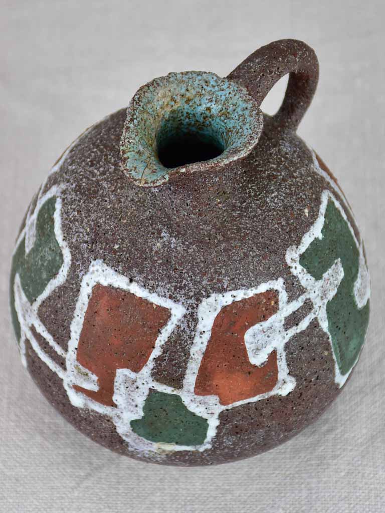 Pretty petite 1950's stoneware pitcher 4¾"