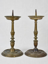 Candlesticks, bronze, 17th-century 11¾" (pair)