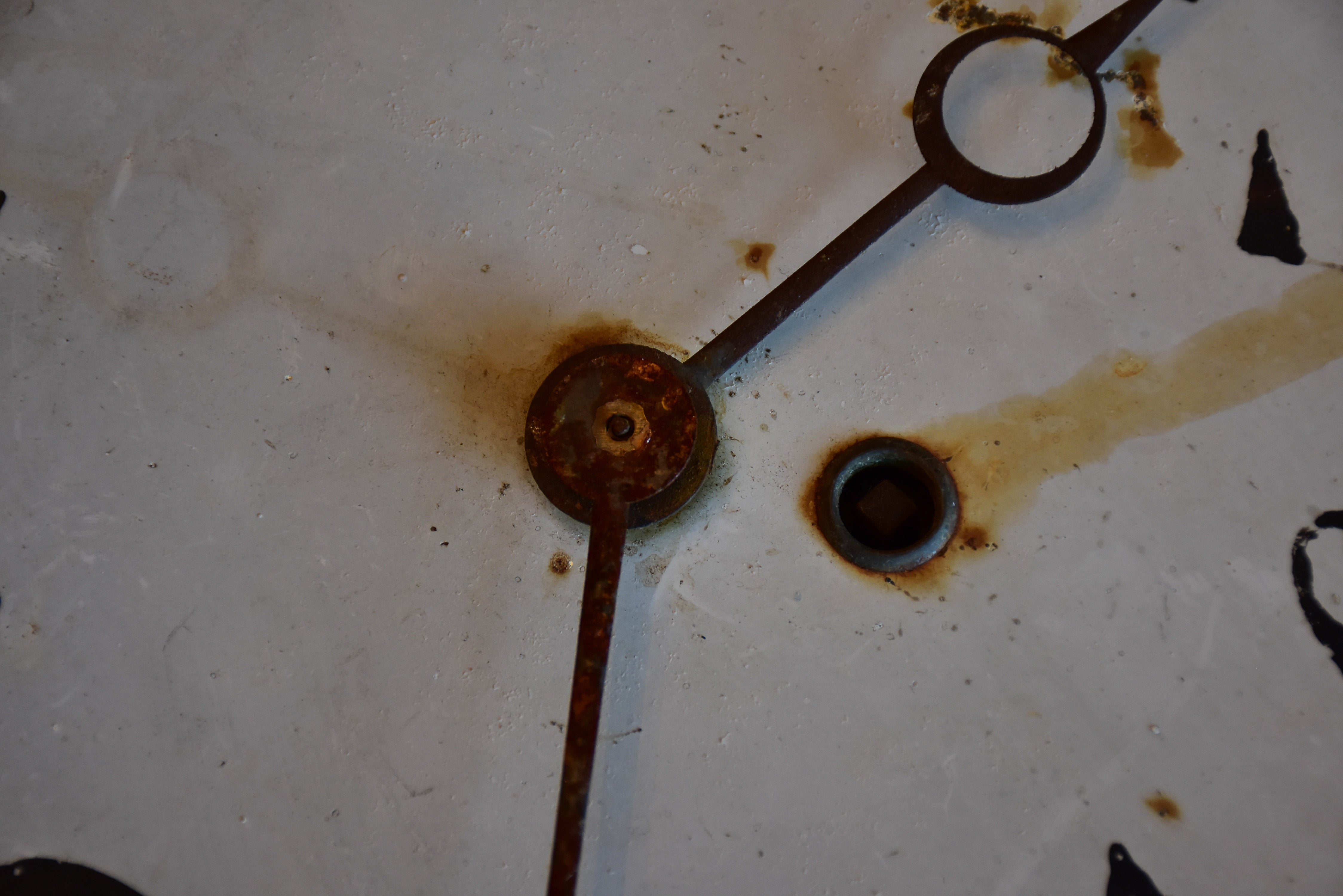 Antique clock from a French train station