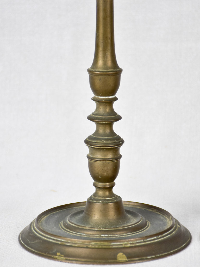 Candlesticks, bronze, 17th-century 11¾" (pair)