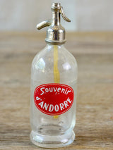 Miniature vintage Seltzer bottle - 5" tall