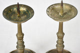 Candlesticks, bronze, 17th-century 11¾" (pair)