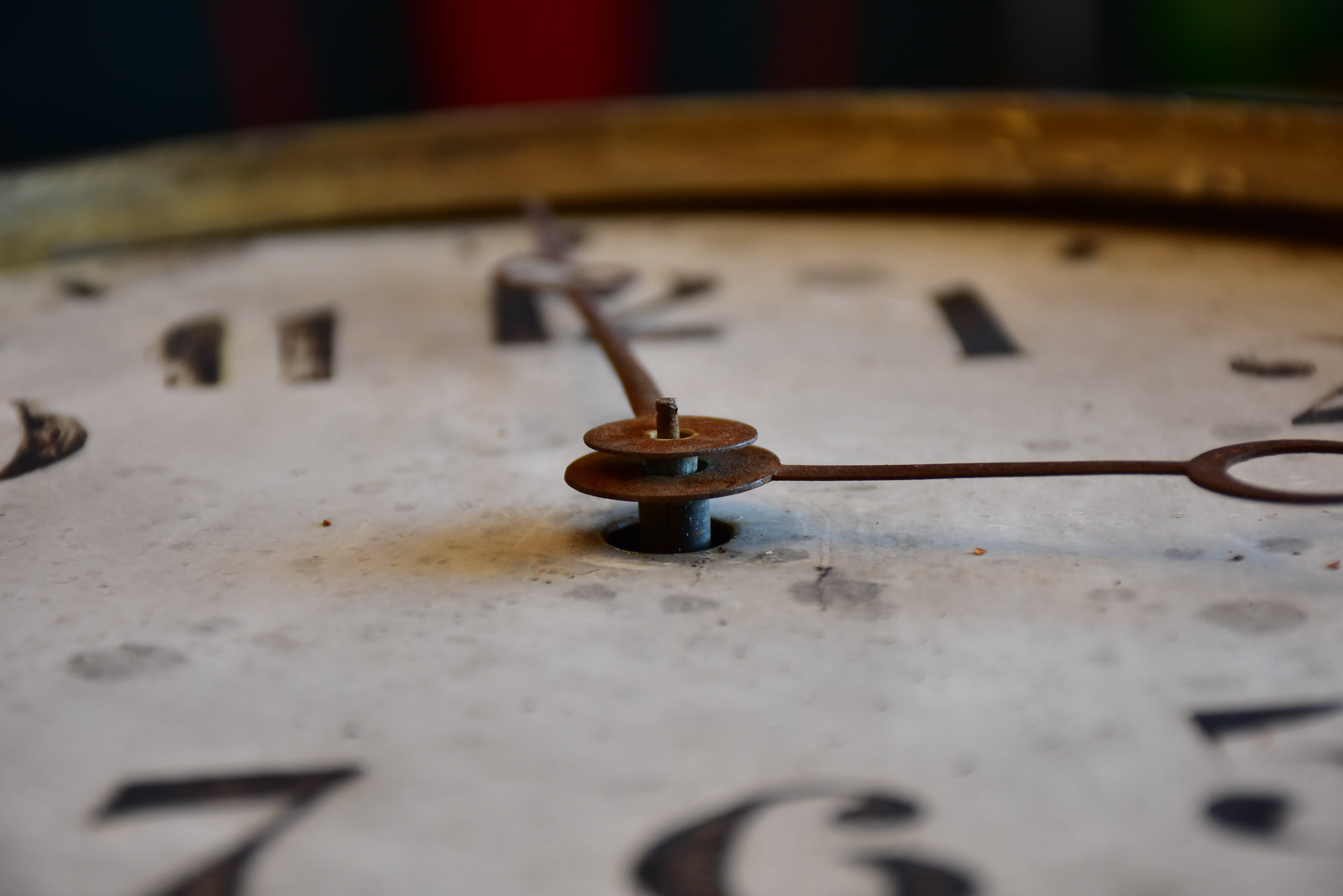 Antique clock from a French train station