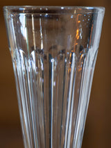 Six antique French Baccarat champagne flutes