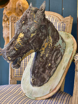 Antique French zinc horse head
