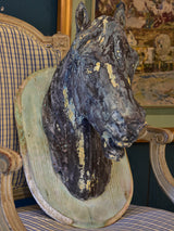 Antique French zinc horse head