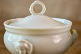 Pair of antique French compote bowls with lids - Empire