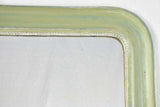 Large Louis Philippe mirror with green patina 42½" x 29½"