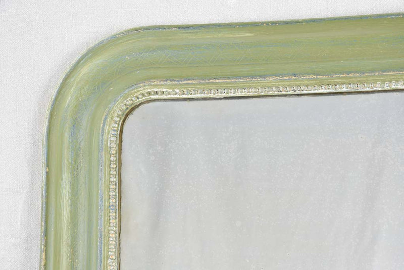 Large Louis Philippe mirror with green patina 42½" x 29½"