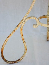 Early twentieth century French garden table with looped base 20¾"