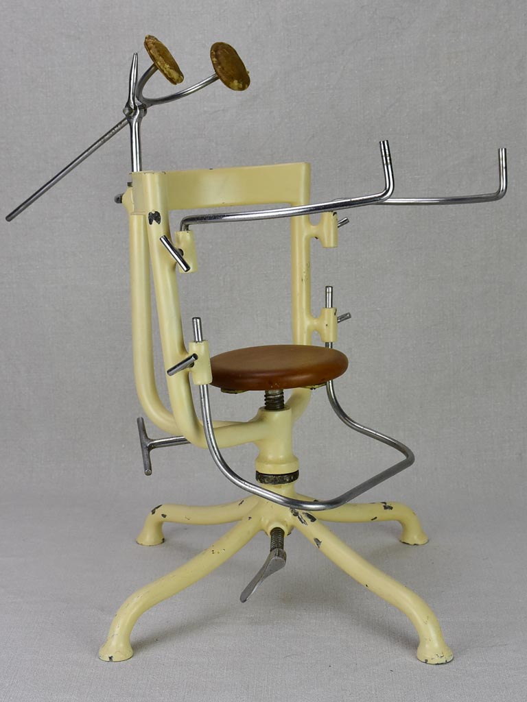 Doctor's miniature sample chair and trolley from the 1930's