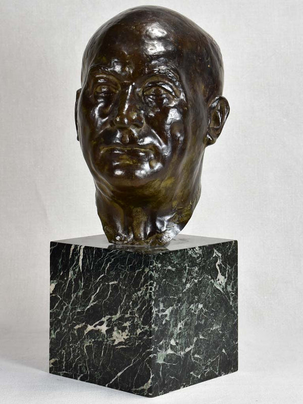 Antique French bronze bust signed Hedzel - Susse foundry Paris