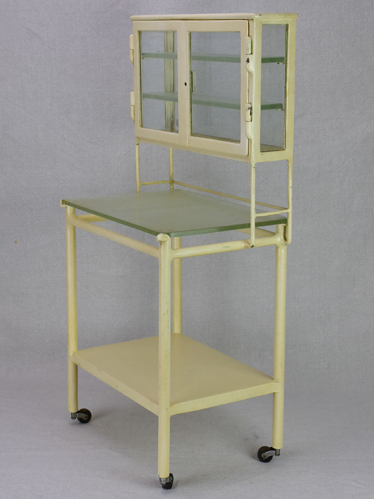 Doctor's miniature sample chair and trolley from the 1930's