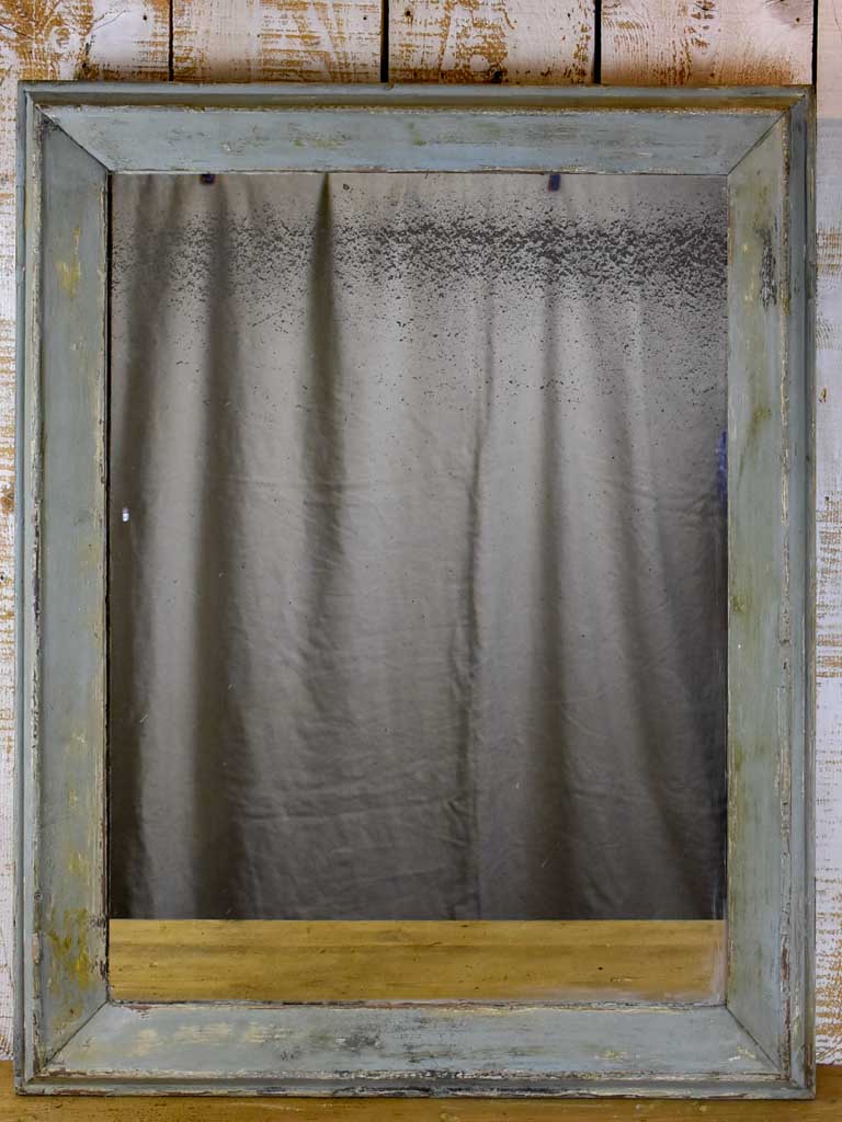 Pair of 19th Century French mirrors with mercury glass and painted frames 28" x 35½"