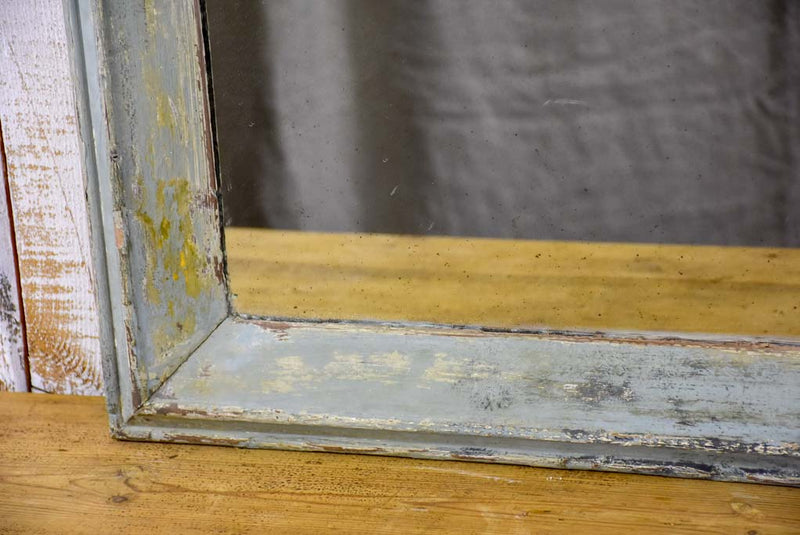 Pair of 19th Century French mirrors with mercury glass and painted frames 28" x 35½"