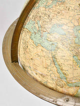 Antique French world globe with frame surround 22"