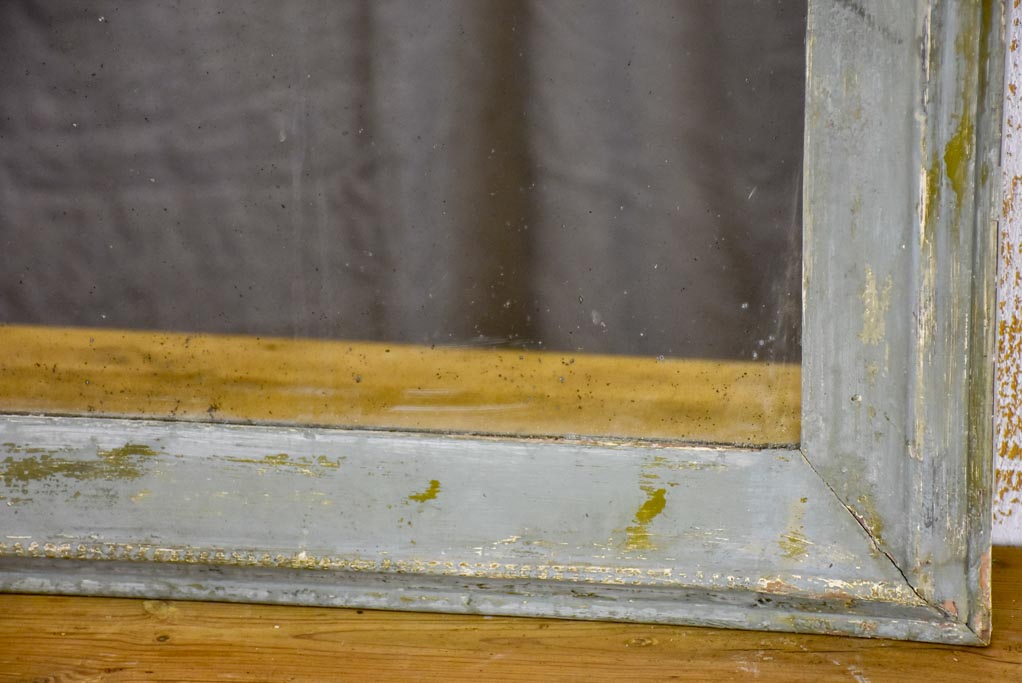Pair of 19th Century French mirrors with mercury glass and painted frames 28" x 35½"