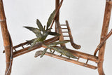 Side table/indoor plant stand, bronze & bamboo