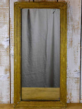 Small rectangular 18th Century Louis XVI mirror with gilded frame
