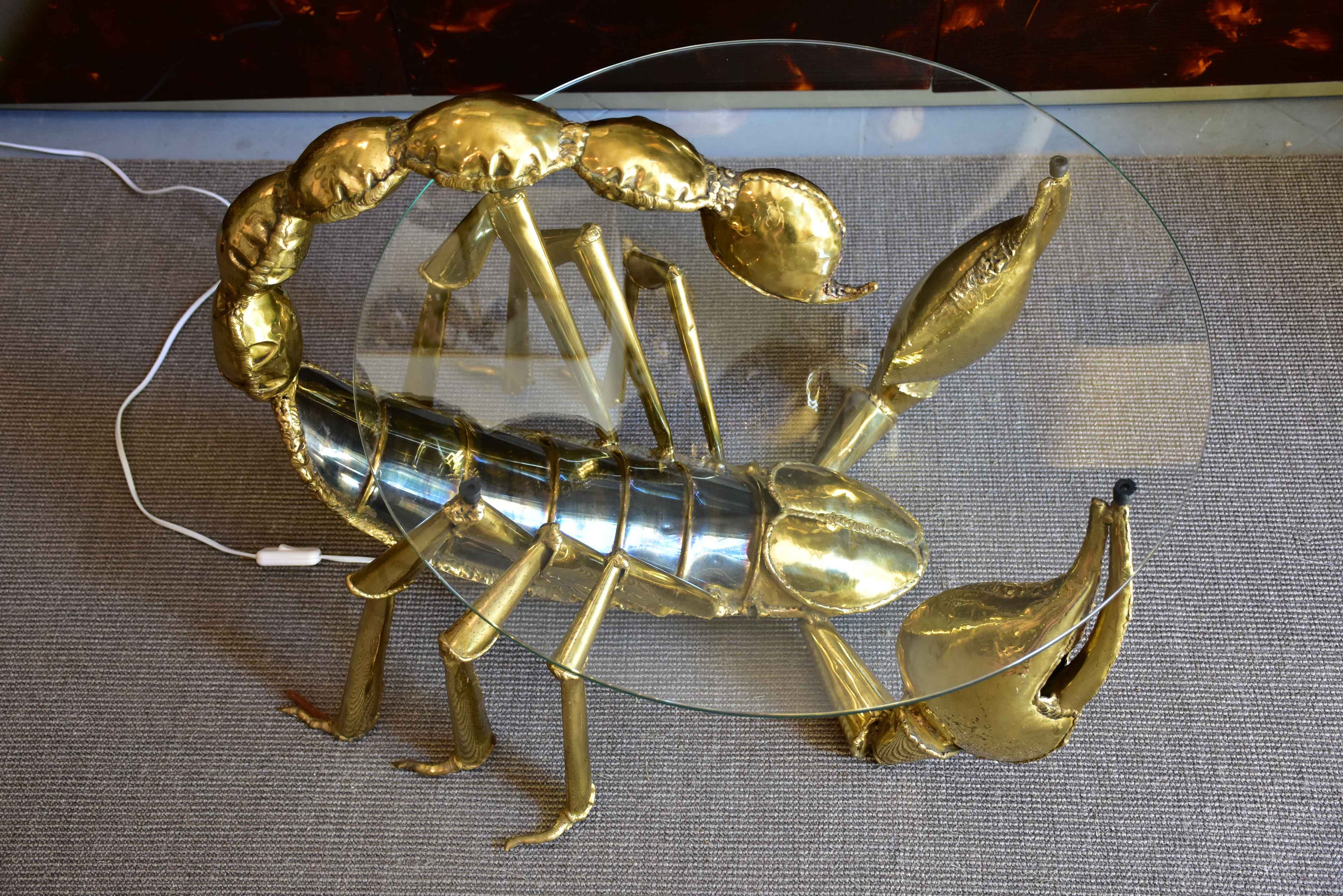 Duval Brasseur scorpion coffee table – signed