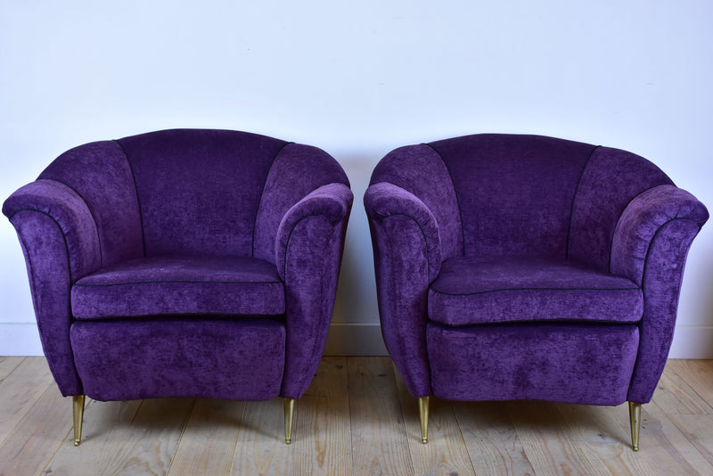 Pair of small Mid-Century armchairs