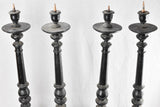 4 extra large Napoleon III candlesticks 45¾"