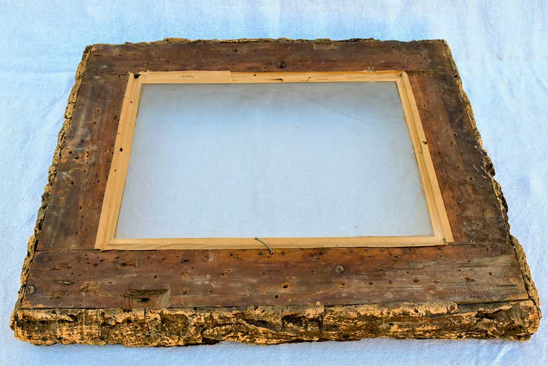 Antique French frame made from cork 22" x  24½"