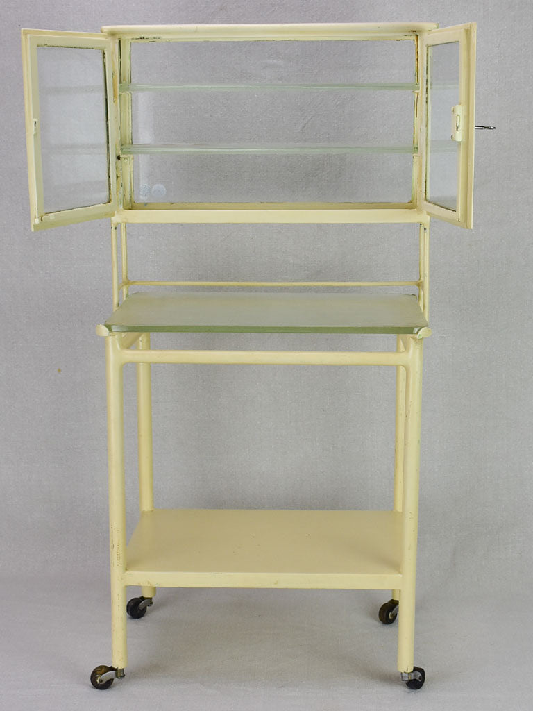 Doctor's miniature sample chair and trolley from the 1930's