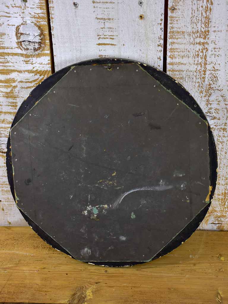 Napoleon III convex mirror with black frame 14½"