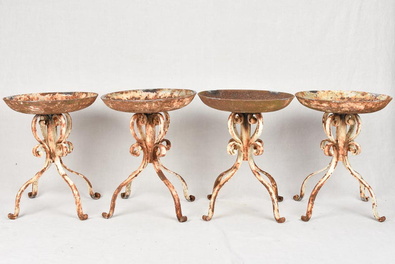 Set of 4 plant stands - 1900s - 20"