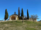 Chapelle Saint Sixte in Eygalières by D. Allemand (1906- ?) oil on board 23¾" x 29¼"