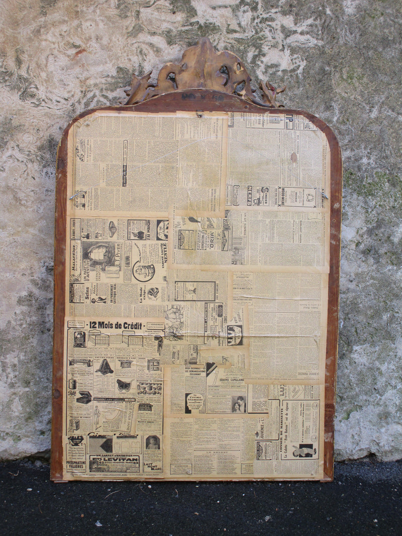 19th century Louis Philippe mirror with crest
