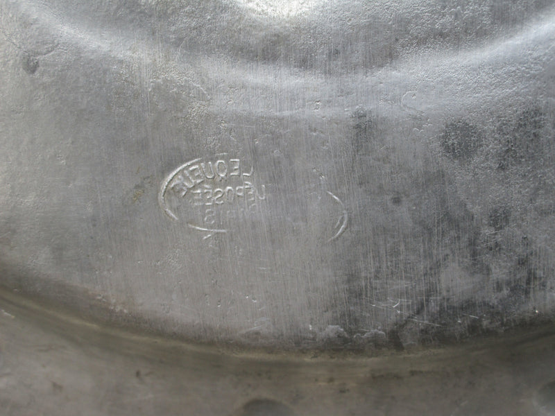 Pair of French pewter plates