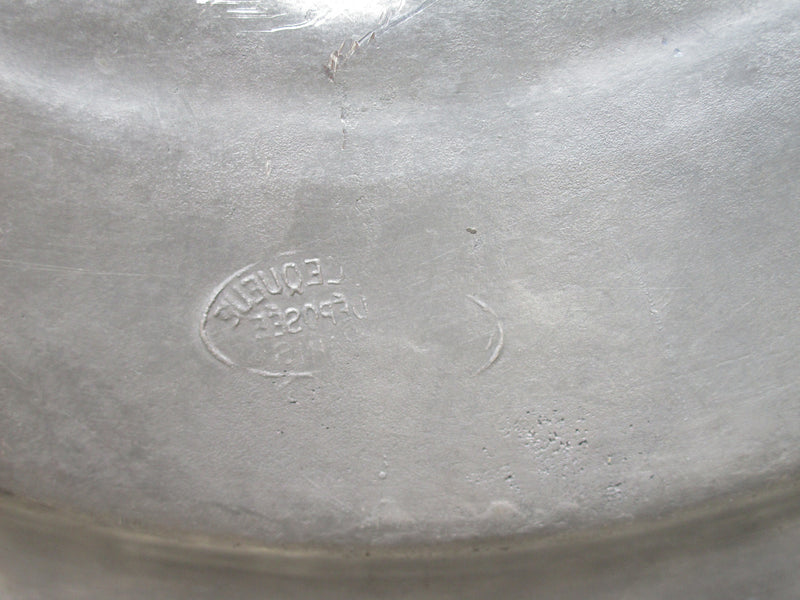 Pair of French pewter plates