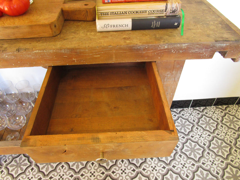 French rustic workbench