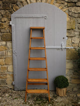Beeswax Polish Finished Larch Library Ladder