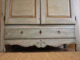 Drawer of original 18th century Louis XV painted marriage armoire