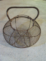 Antique wire basket