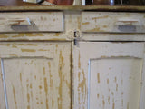 French kitchen buffet with original cream patina