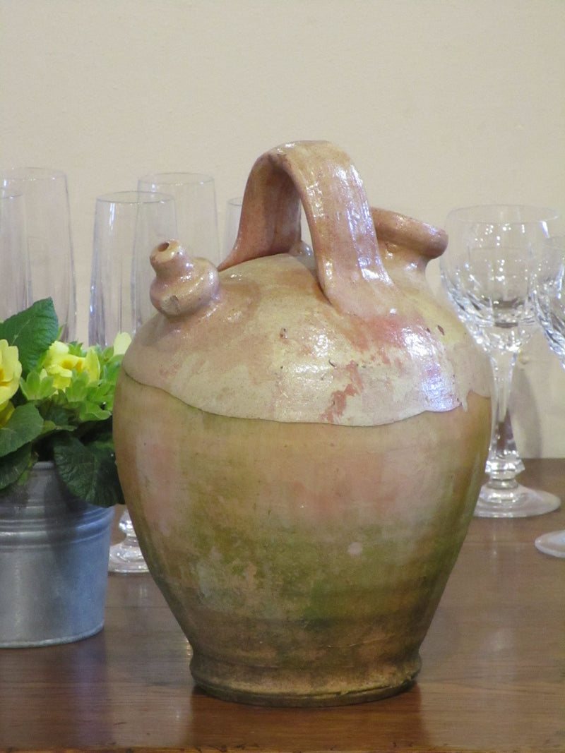 Antique water jug natural glaze 28cm
