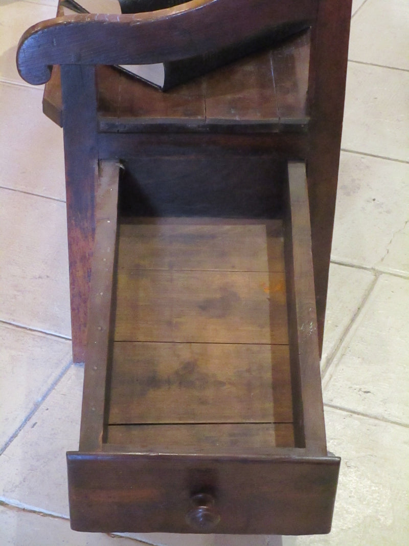 Early 19th century oak bench seat
