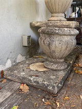 Collectible reconstituted stone planters 1930s