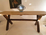 rustic antique farm dining table