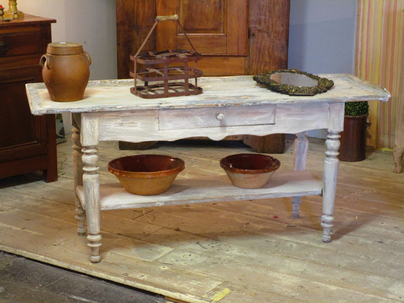 Antique french painted console