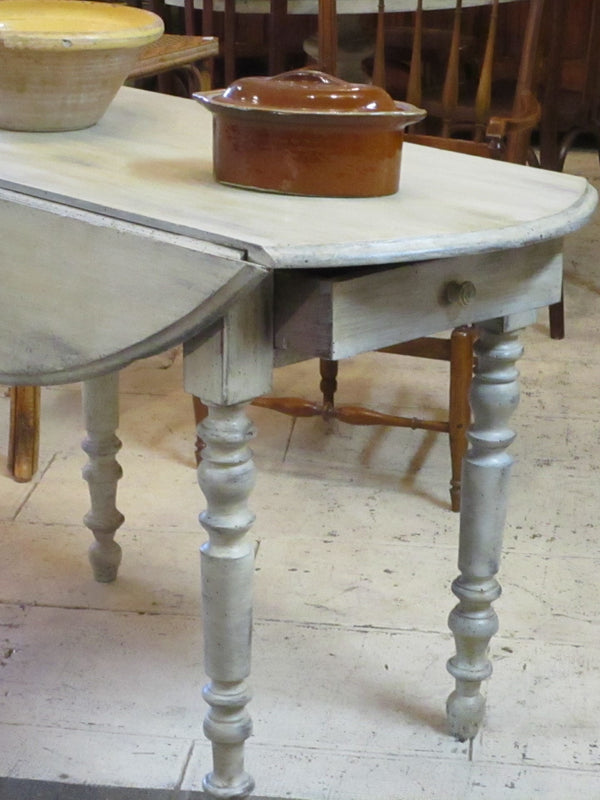 oval folding louis philippe table