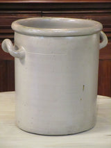 glazed grey pot