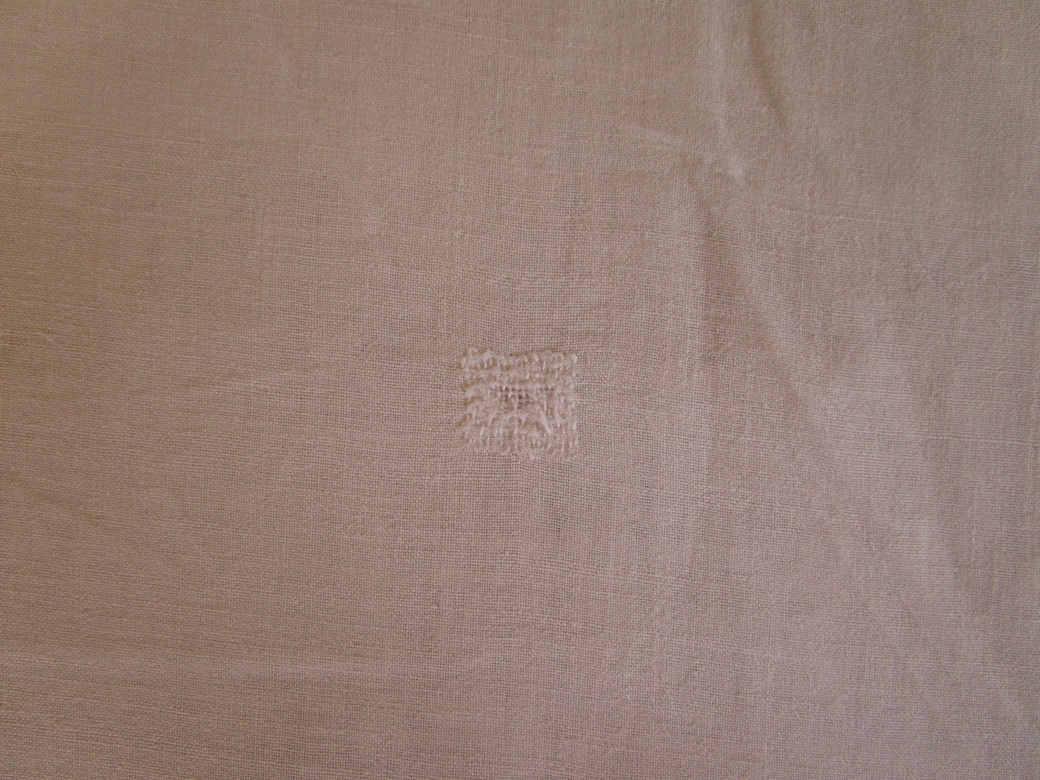antique french linen bed sheet jb monogram 4