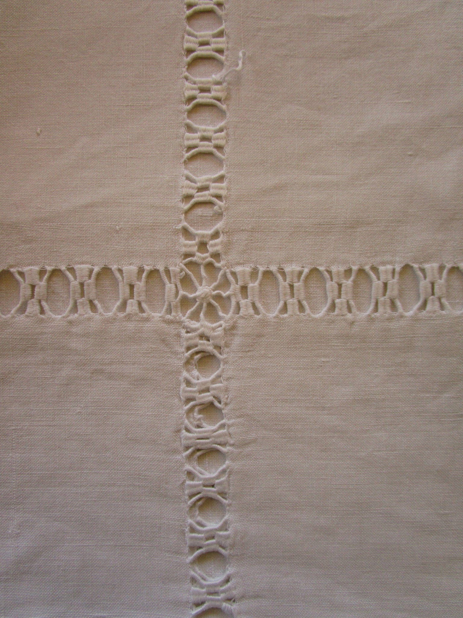 antique french linen bed sheet jb monogram 3