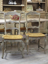 Set of four Gustavian farmhouse chairs
