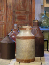 Large mid-century French milk churn